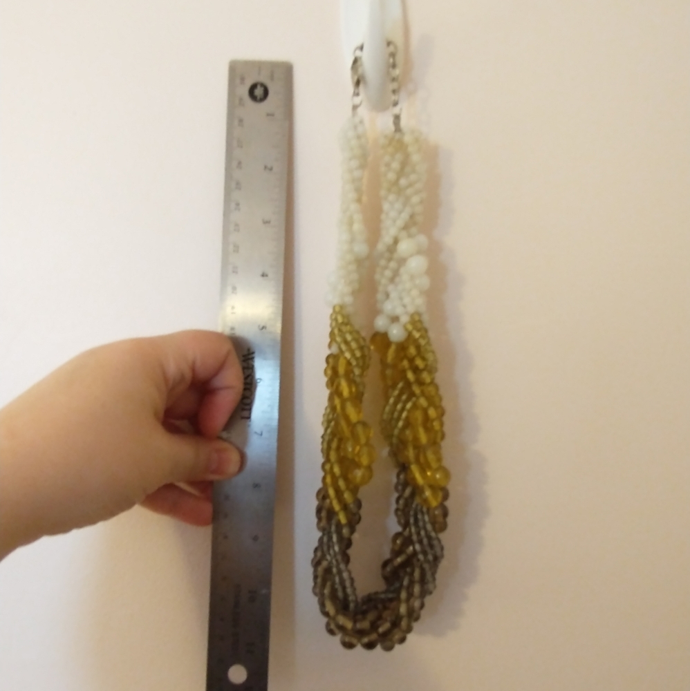 Beaded statement necklace